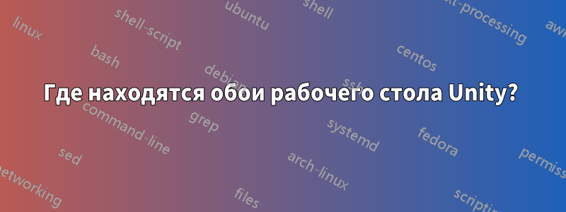 Где находятся обои рабочего стола Unity?