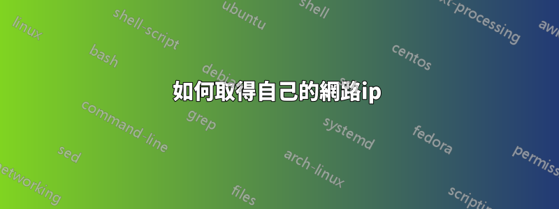 如何取得自己的網路ip