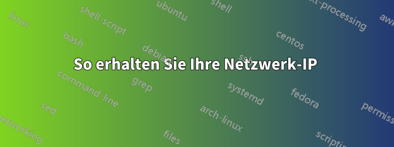 So erhalten Sie Ihre Netzwerk-IP