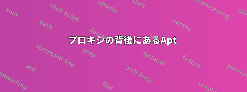 プロキシの背後にあるApt