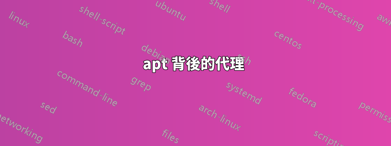 apt 背後的代理