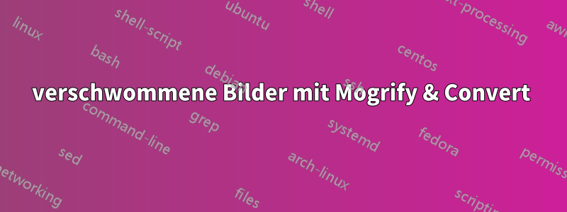 verschwommene Bilder mit Mogrify & Convert