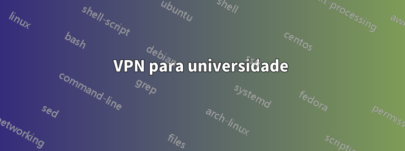 VPN para universidade