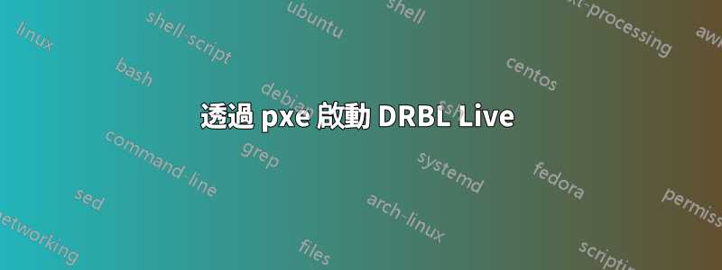 透過 pxe 啟動 DRBL Live