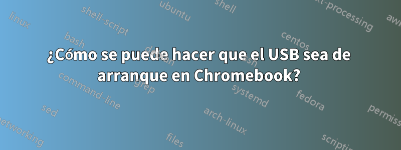 ¿Cómo se puede hacer que el USB sea de arranque en Chromebook?