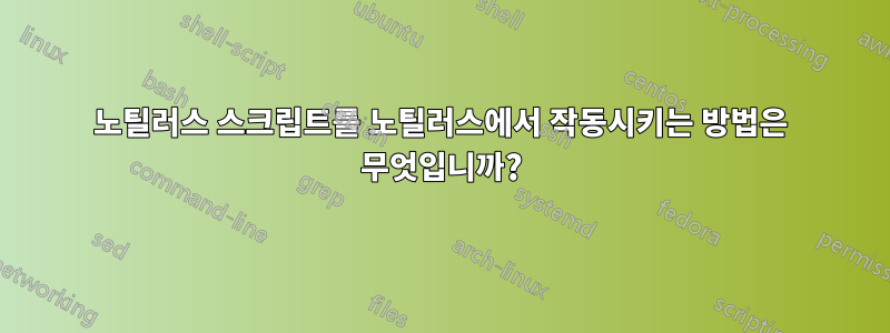 노틸러스 스크립트를 노틸러스에서 작동시키는 방법은 무엇입니까?