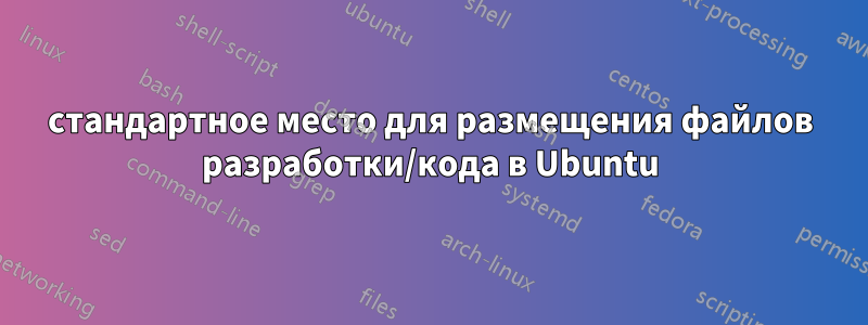 стандартное место для размещения файлов разработки/кода в Ubuntu