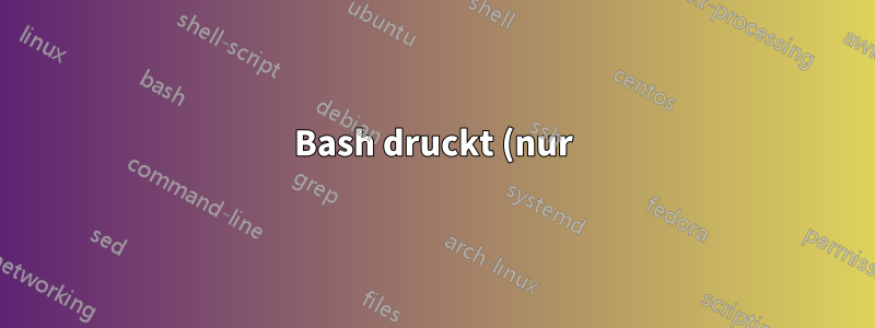 Bash druckt (nur) einen meiner Aliase vor jeder Eingabeaufforderung
