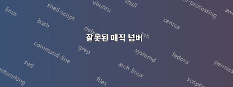 잘못된 매직 넘버 