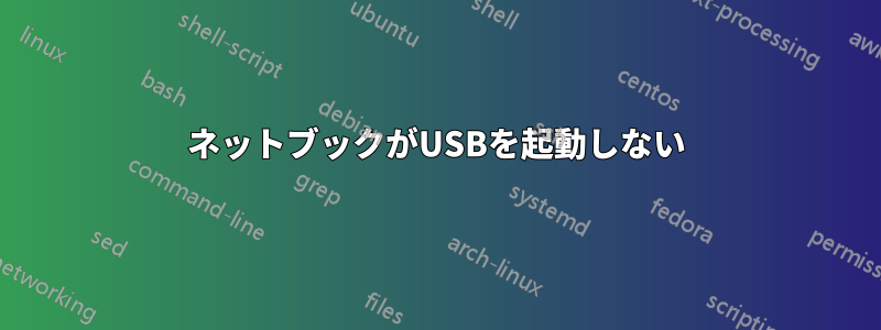 ネットブックがUSBを起動しない