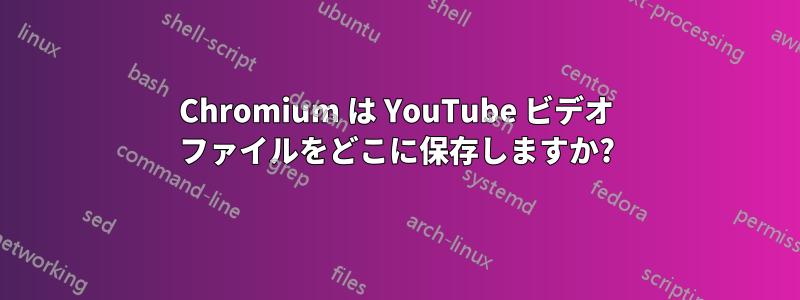 Chromium は YouTube ビデオ ファイルをどこに保存しますか?