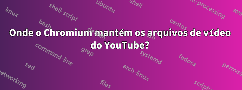 Onde o Chromium mantém os arquivos de vídeo do YouTube?