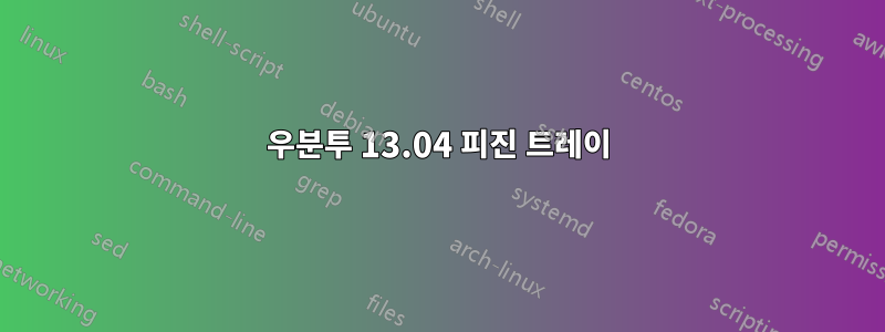 우분투 13.04 피진 트레이