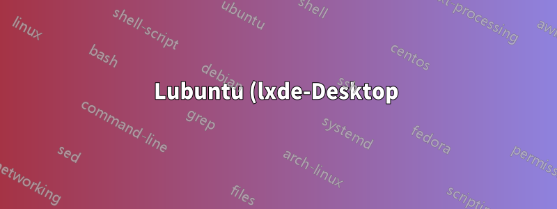 Lubuntu (lxde-Desktop) – gibt es im Panel eine Gerätebenachrichtigung?