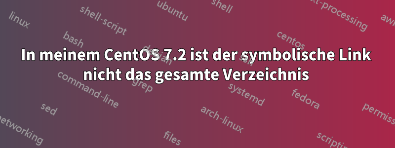 In meinem CentOS 7.2 ist der symbolische Link nicht das gesamte Verzeichnis
