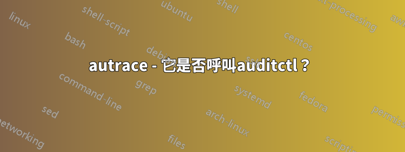 autrace - 它是否呼叫auditctl？