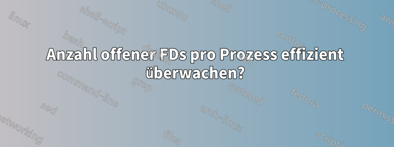 Anzahl offener FDs pro Prozess effizient überwachen?