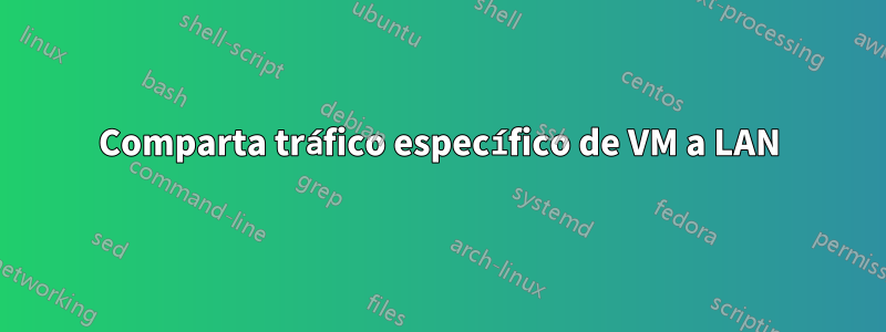 Comparta tráfico específico de VM a LAN