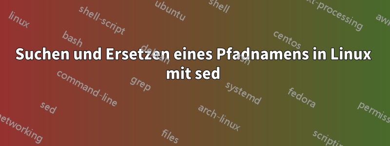 Suchen und Ersetzen eines Pfadnamens in Linux mit sed
