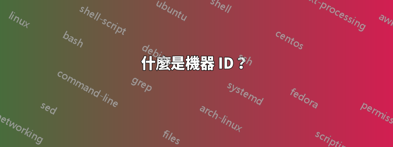 什麼是機器 ID？