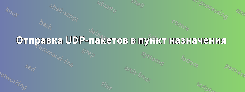Отправка UDP-пакетов в пункт назначения