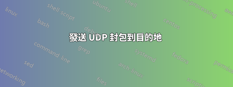 發送 UDP 封包到目的地