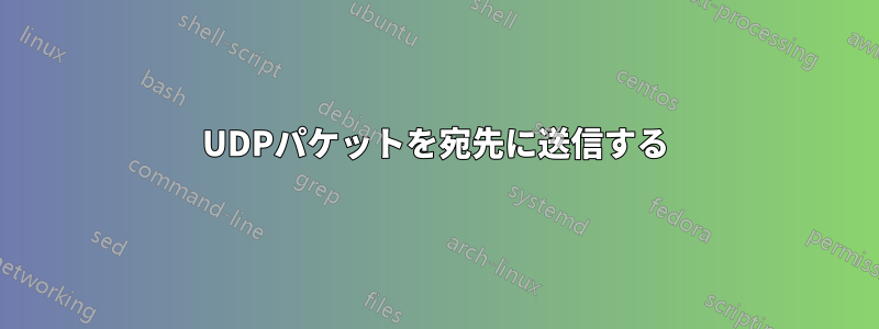 UDPパケットを宛先に送信する