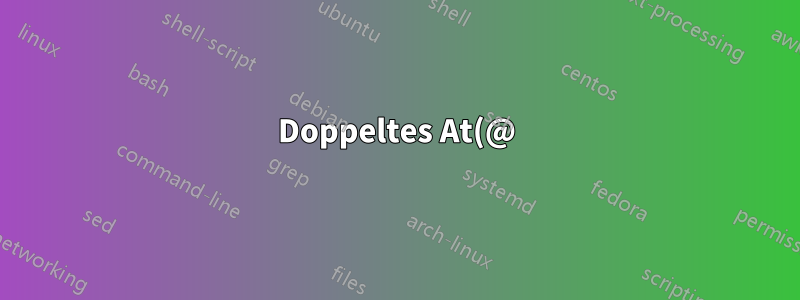 Doppeltes At(@)-Zeichen in Exim deaktivieren