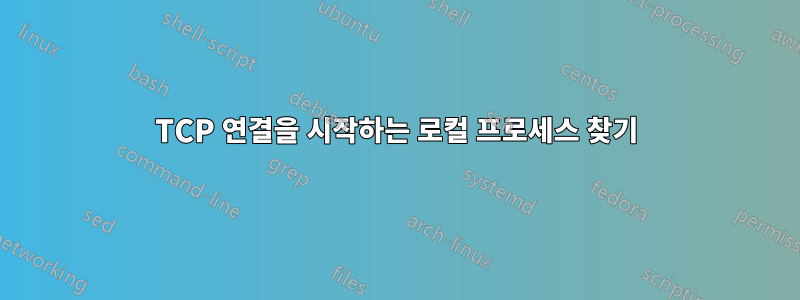 TCP 연결을 시작하는 로컬 프로세스 찾기