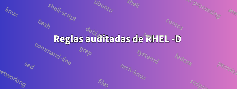 Reglas auditadas de RHEL -D