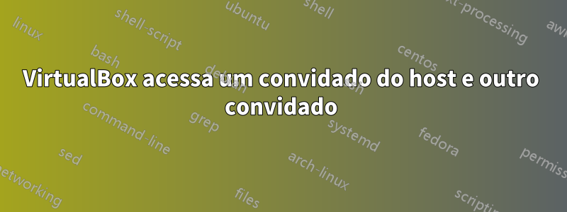 VirtualBox acessa um convidado do host e outro convidado