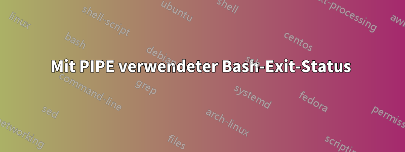 Mit PIPE verwendeter Bash-Exit-Status