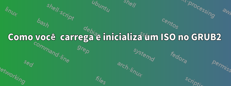 Como você carrega e inicializa um ISO no GRUB2