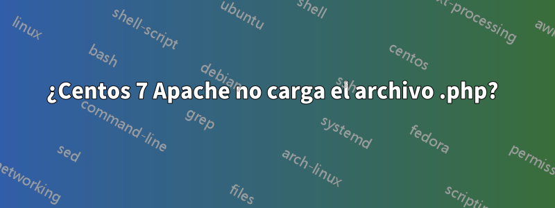 ¿Centos 7 Apache no carga el archivo .php? 