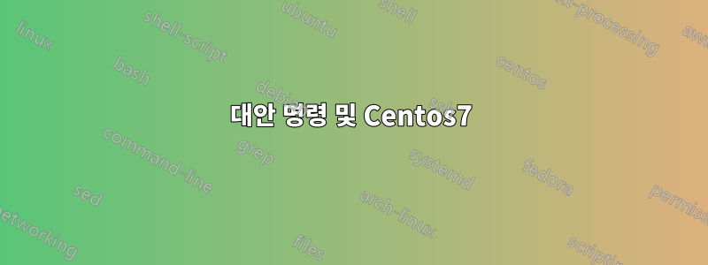 대안 명령 및 Centos7