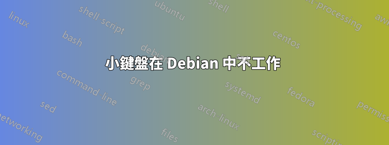 小鍵盤在 Debian 中不工作