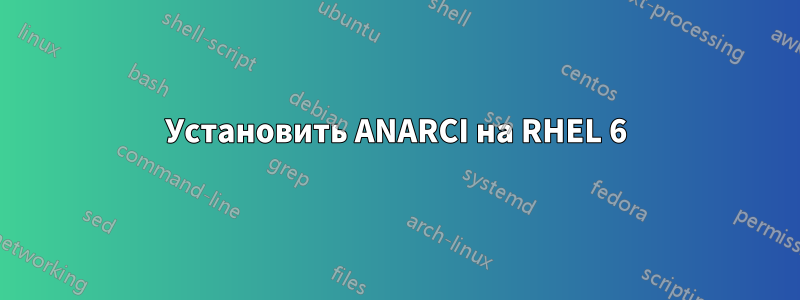 Установить ANARCI на RHEL 6