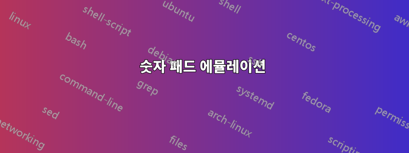 숫자 패드 에뮬레이션