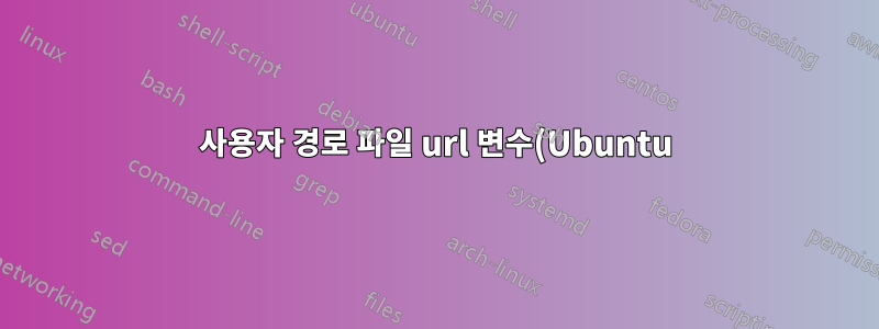 사용자 경로 파일 url 변수(Ubuntu)