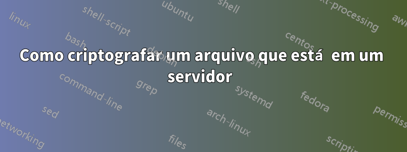 Como criptografar um arquivo que está em um servidor 