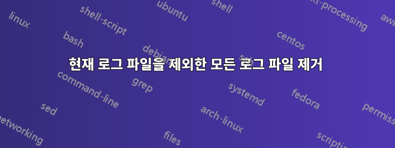 현재 로그 파일을 제외한 모든 로그 파일 제거