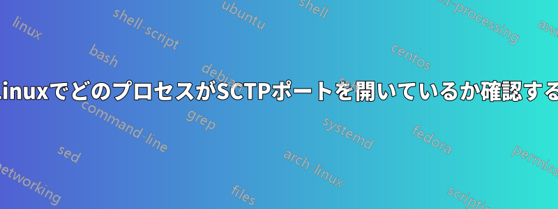 LinuxでどのプロセスがSCTPポートを開いているか確認する