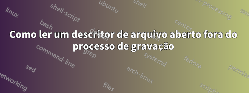 Como ler um descritor de arquivo aberto fora do processo de gravação