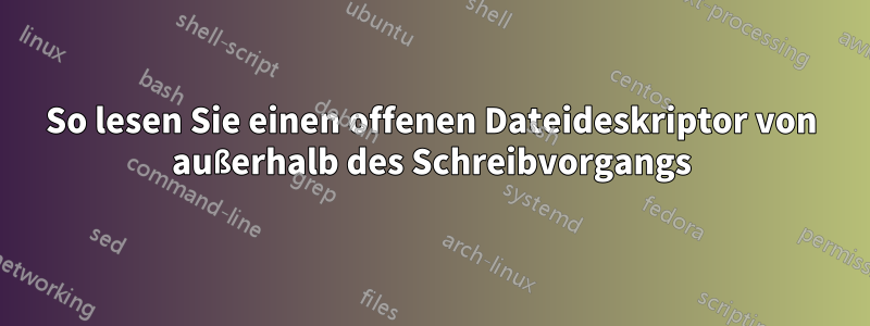 So lesen Sie einen offenen Dateideskriptor von außerhalb des Schreibvorgangs