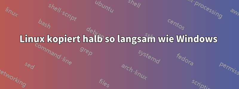 Linux kopiert halb so langsam wie Windows