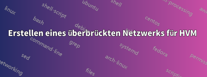 Erstellen eines überbrückten Netzwerks für HVM