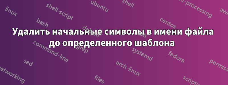 Удалить начальные символы в имени файла до определенного шаблона 