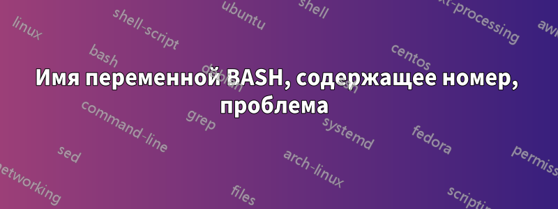 Имя переменной BASH, содержащее номер, проблема 