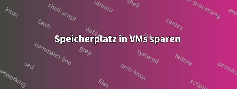 Speicherplatz in VMs sparen