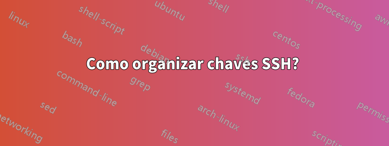 Como organizar chaves SSH?